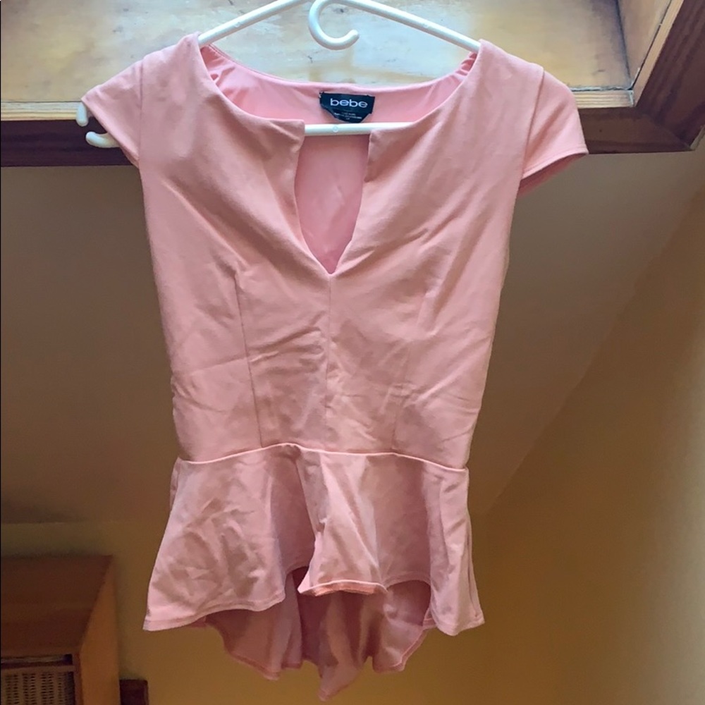 Bebe peplum top (S)